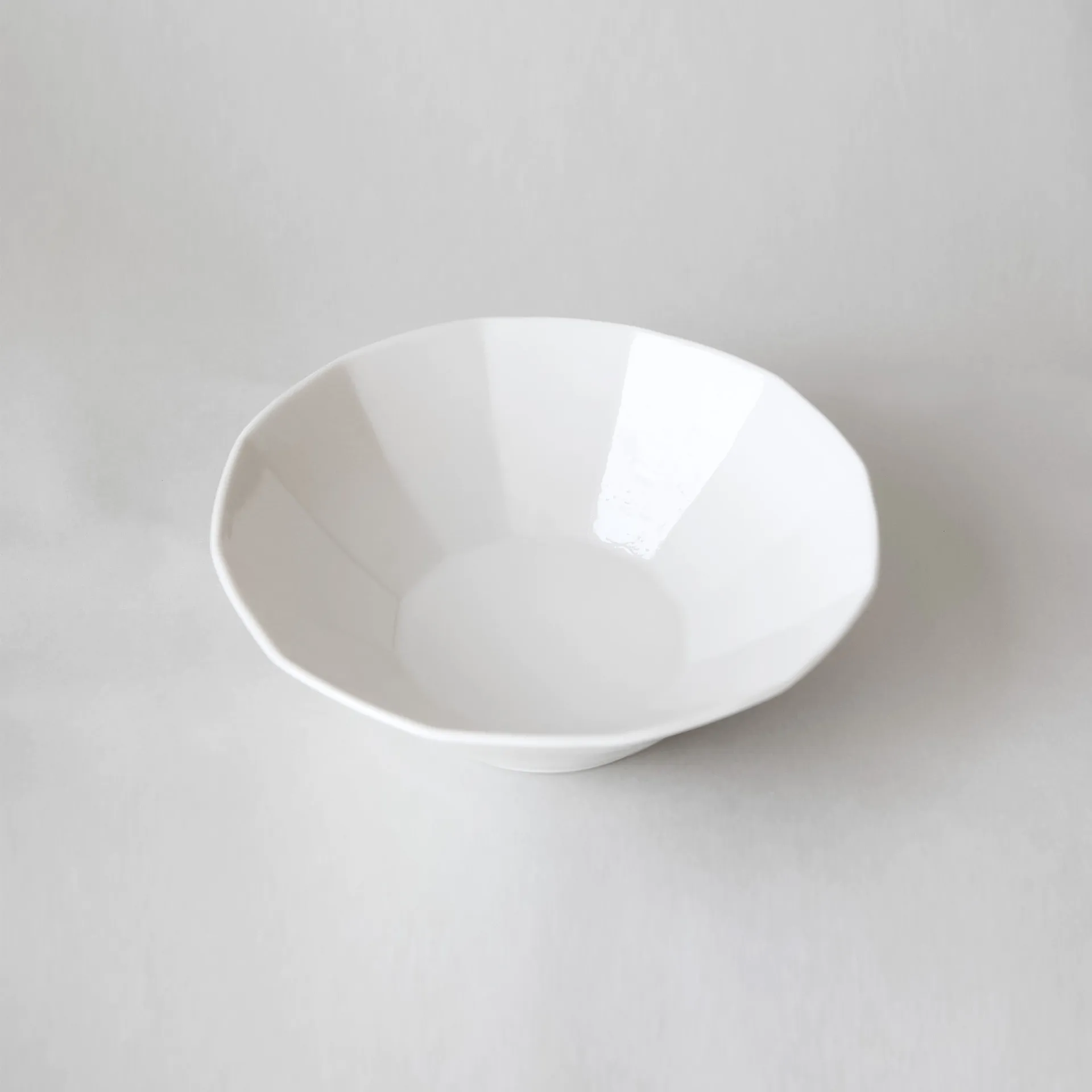 White porcelain cube bowl